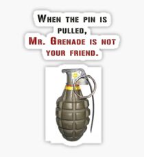 Mr. Grenade Sticker