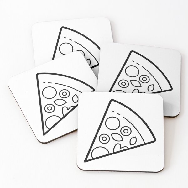 Item preview, Tasty Pizza Sketch White Thick Slice designed and sold by Maria Simone.