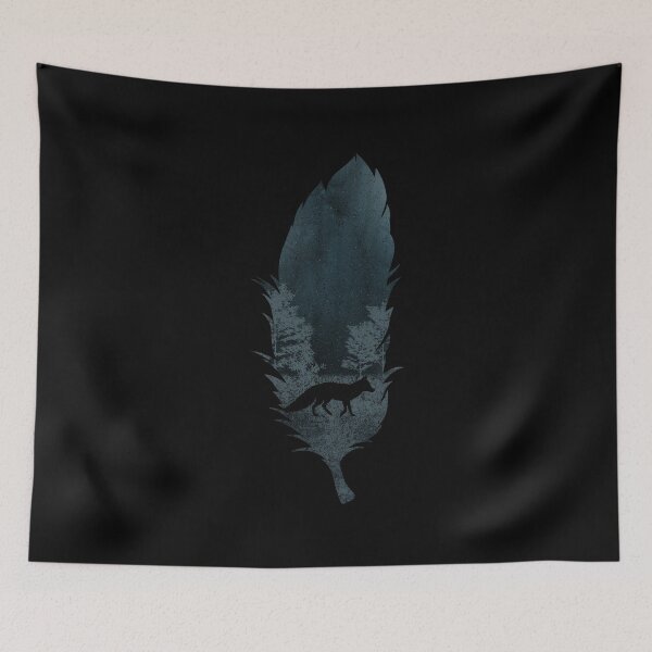 Item preview, Feather with Wolf Silhouette Feather Jewelry Indian Jewelry designed and sold by ShopTheStyle.