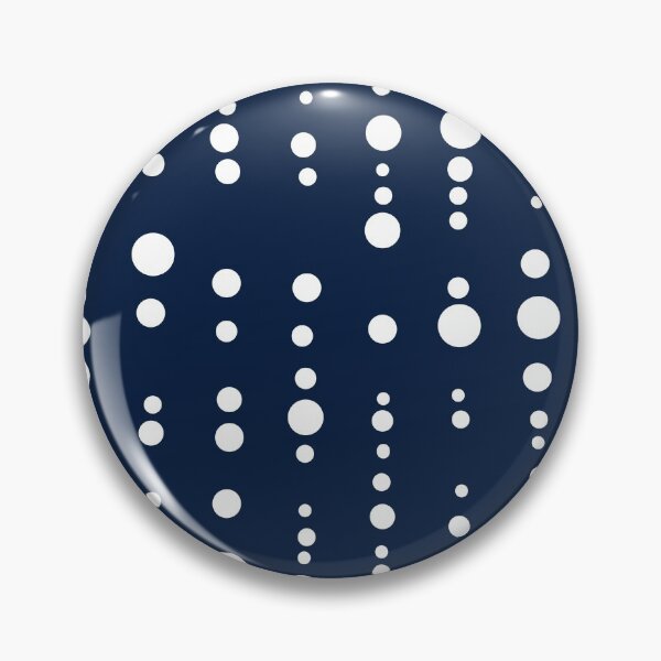 Item preview, Dot pattern polka dot pattern matrix white dark blue designed and sold by MadandMean.