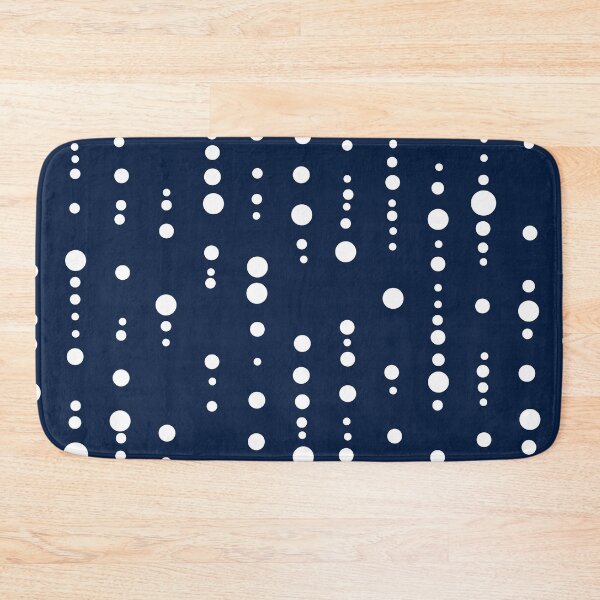 Item preview, Dot pattern polka dot pattern matrix white dark blue designed and sold by MadandMean.
