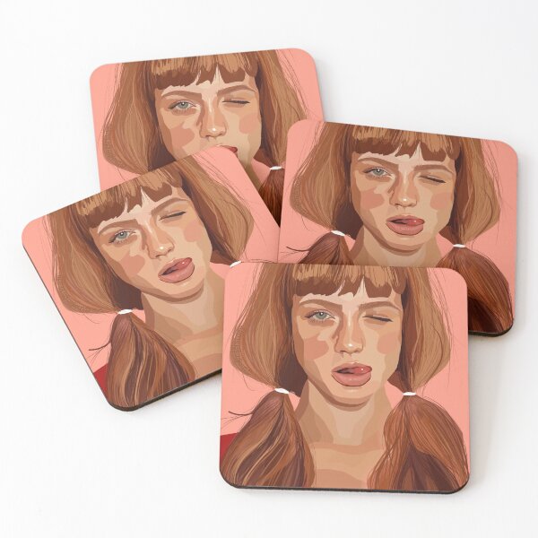 Item preview, Redhead portrait art - peach designed and sold by thegingerstudy.