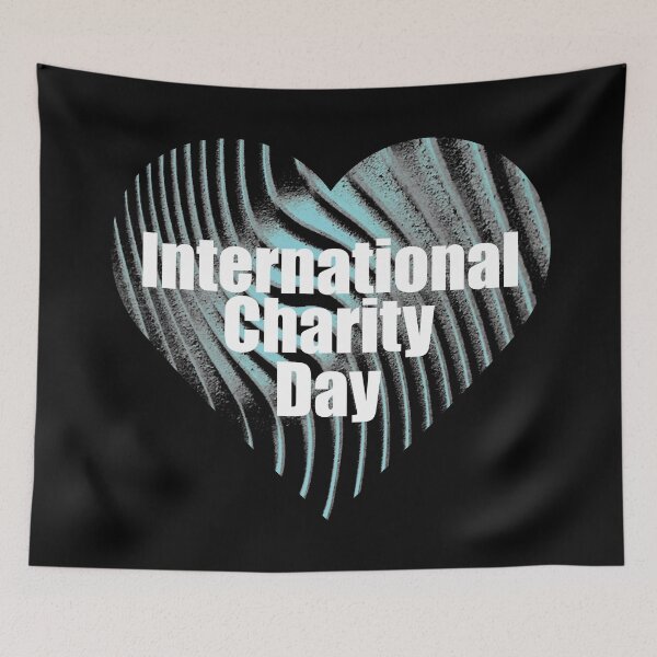 Item preview, International Charity Day, blue (dark) designed and sold by Gaalaxyz.