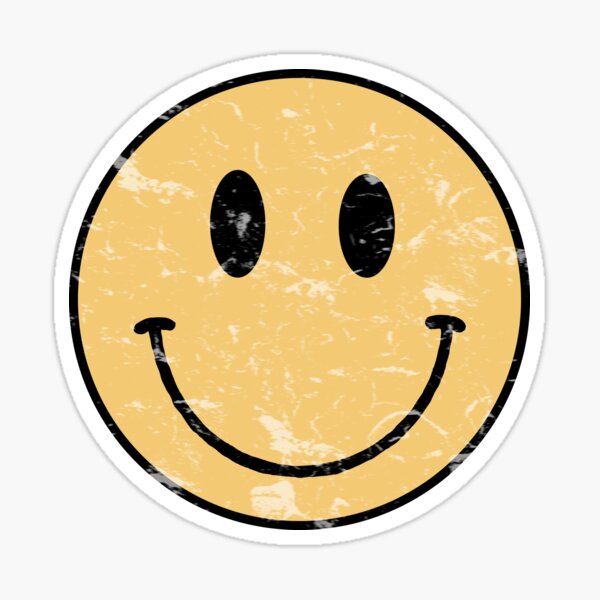  Vintage Smiley Gesicht Sticker