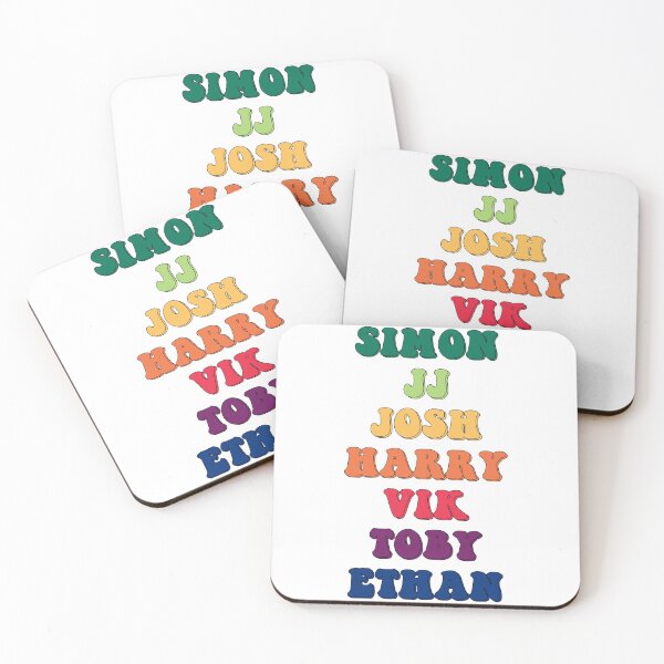 Item preview, Sidemen names colorful Pack designed and sold by Medmac's Designs.