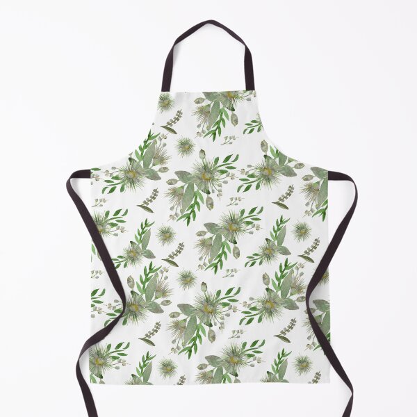 Item preview, Green Watercolour Springtime Australian Pattern designed and sold by Sketchbook Designs.