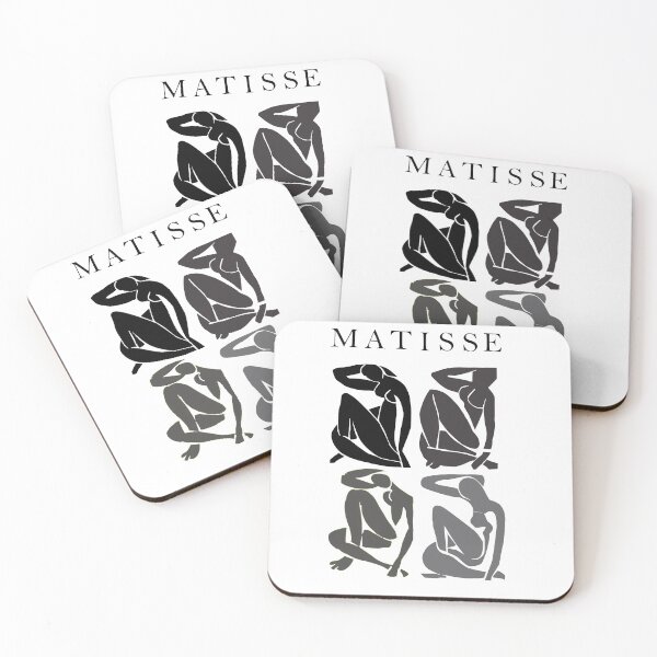 Item preview, Abstract woman by henri matisse, abstract nudes greyy monochrome designed and sold by shreya ranjan.