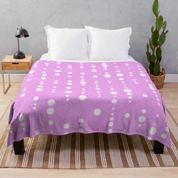 Item preview, Dot Matrix Light Pink White Dot Pattern designed and sold by MadandMean.