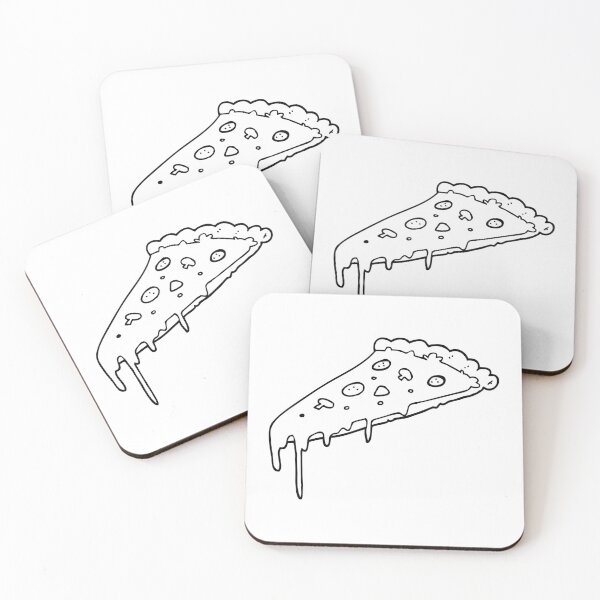 Item preview, Long Tasty Pizza Sketch White Slice designed and sold by Maria Simone.