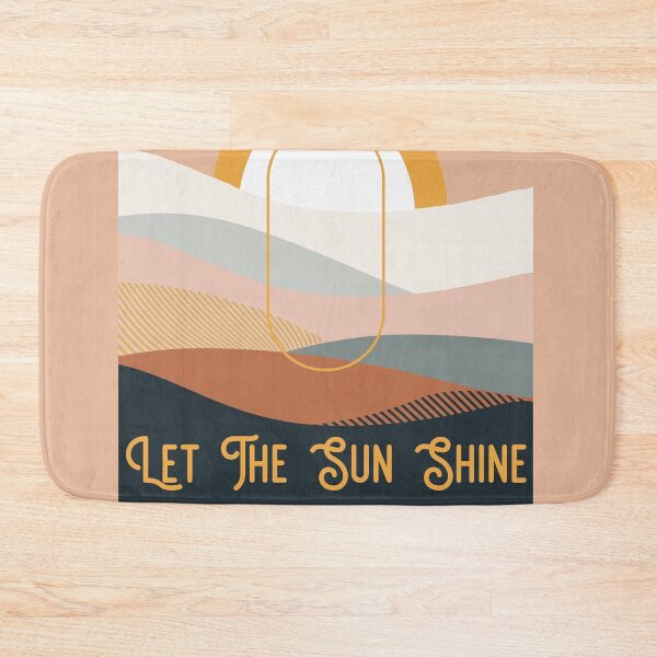 Item preview, Let the Sun Shine - Retro 70s Style Landscape Abstract  designed and sold by Quirkle Berry.