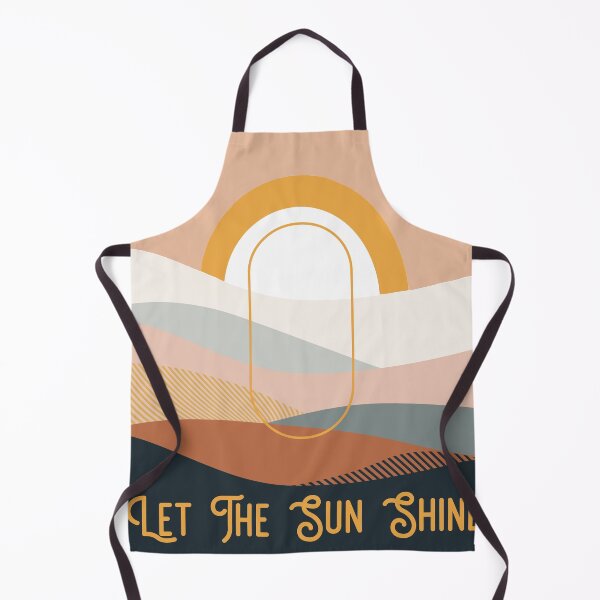 Item preview, Let the Sun Shine - Retro 70s Style Landscape Abstract designed and sold by Quirkle Berry.