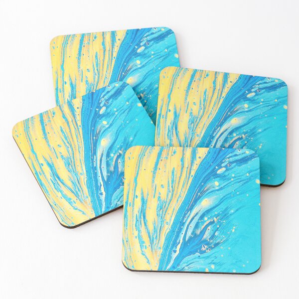 Item preview, Blue and yellow abstract designed and sold by Asura-Designs.