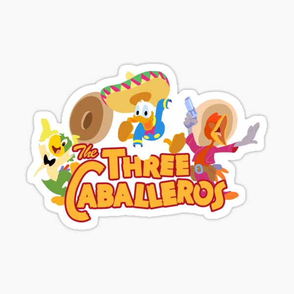 The caballeros, three amigos in technicolor Sticker