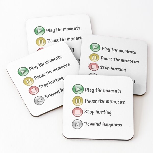 Item preview, Play The Moments, Pause The Memories, Stop Hurting, Rewind Happiness designed and sold by 4AllTimes.