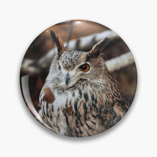 Item preview, Eurasian eagle-owl in autumn designed and sold by EvaWald.