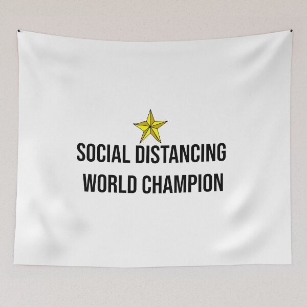 Item preview, Social Distancing World Champion  designed and sold by idriss benjelloun.