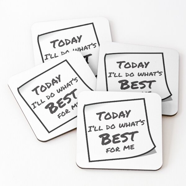Item preview, Today I'll Do What's Best For Me Sticky Note designed and sold by 4AllTimes.