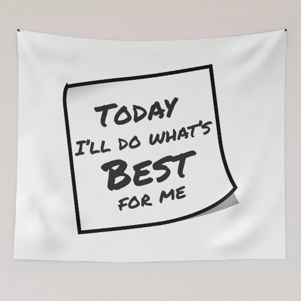 Item preview, Today I'll Do What's Best For Me Sticky Note designed and sold by 4AllTimes.
