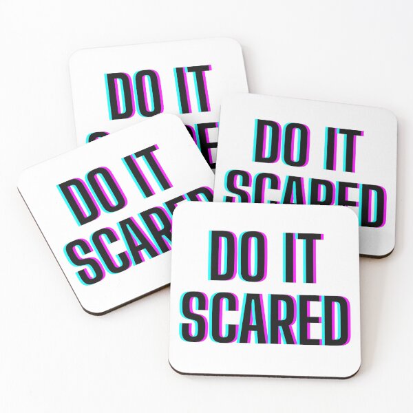 Item preview, Do it Scared - Positive Quotes - White designed and sold by LJWDesigns.