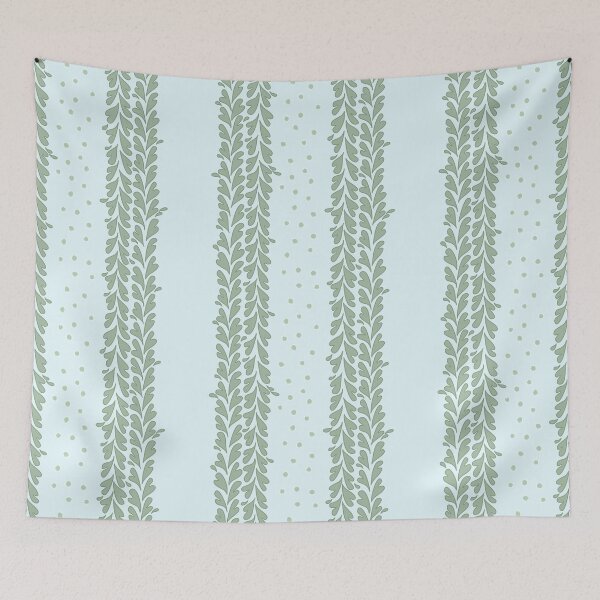 Item preview, Modern Small Print Vine Stripe designed and sold by Sharilea.