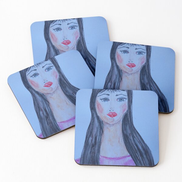 Item preview, A DARK HAIRED GIRL WITH BLUE EYES designed and sold by IvanaKada.