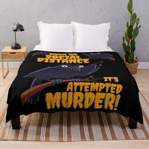 Item preview, When We Social Distance It's Attempted Murder. Halloween Funny Humour 2020 designed and sold by Michelle Brewster.