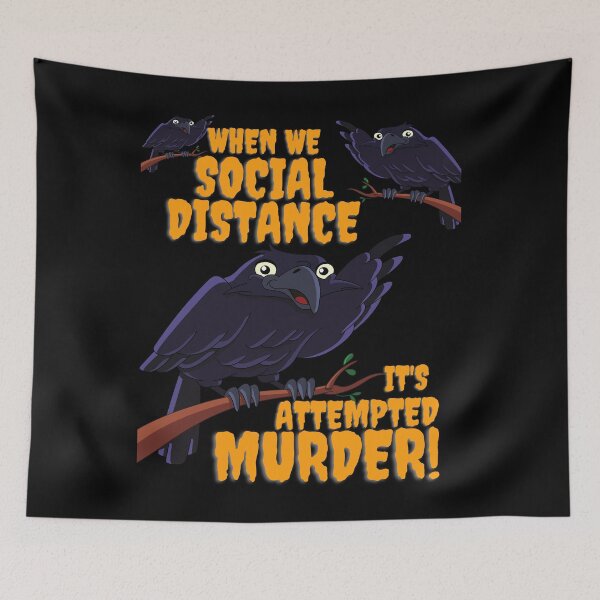 Item preview, When We Social Distance It's Attempted Murder. Halloween Funny Humour 2020  designed and sold by Michelle  Brewster.