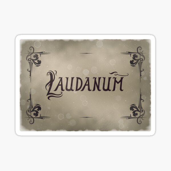 Bottle Label Laudanum Filter 2 Sticker