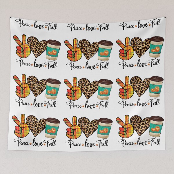 Item preview, Peace Love Fall designed and sold by 3bythelake.