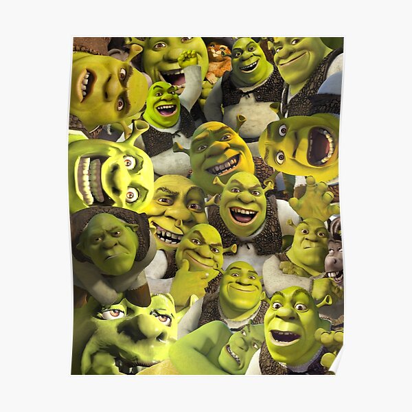 Shrek Collage Poster