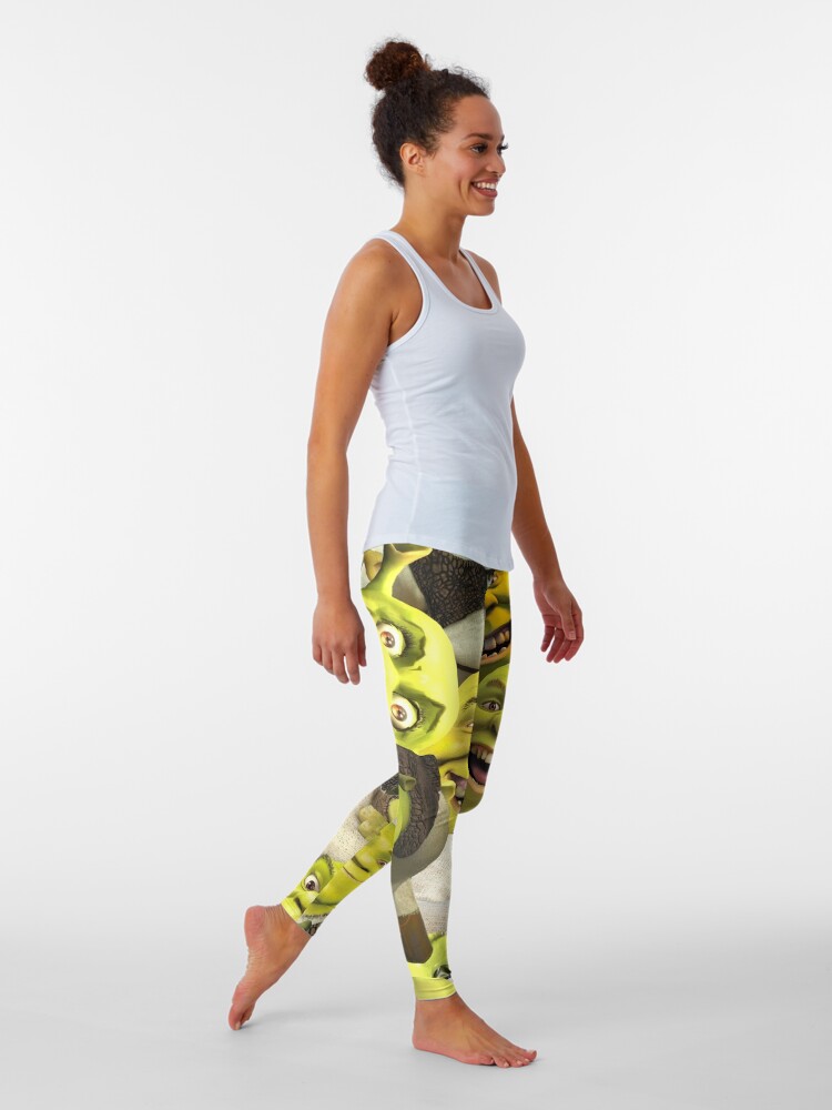 Alternate view of Shrek Collage Leggings