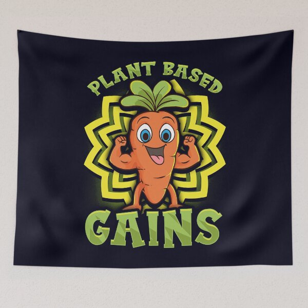Item preview, Plant Based Gains - Strong Carrot  - Gym Workout designed and sold by GreenSlate.