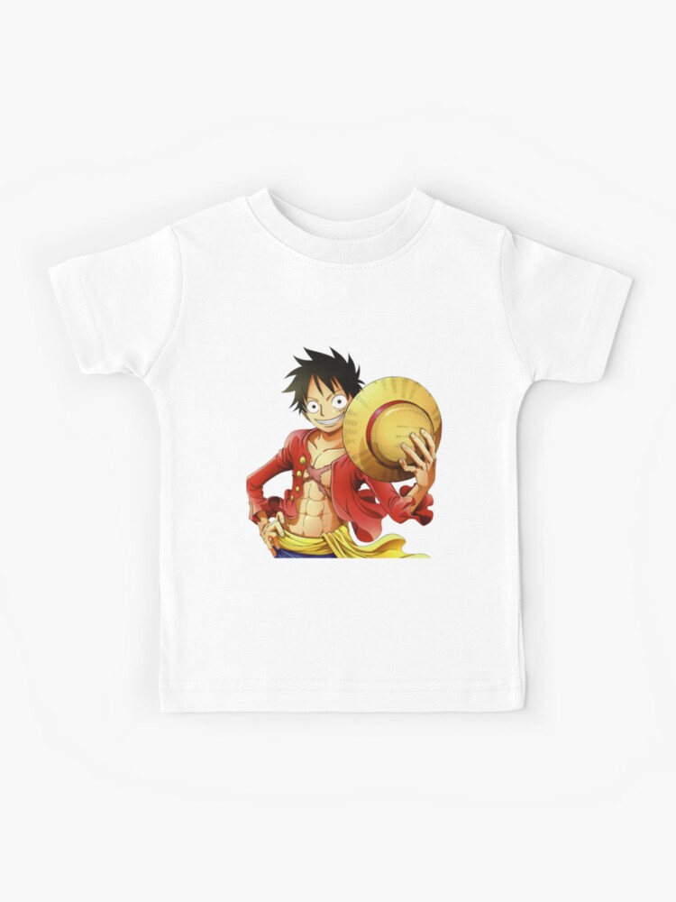 Luffy One Piece Kids T Shirt By Lecoinducagou Redbubble