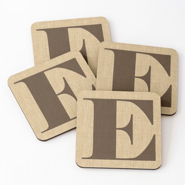 Item preview, Monogram Burlap Initial E designed and sold by Elsy's Art.
