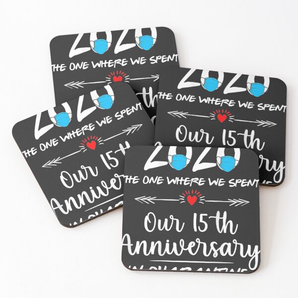 Item preview, 15th Wedding Anniversary Couples Quarantined 2020 Backside designed and sold by palaelica.