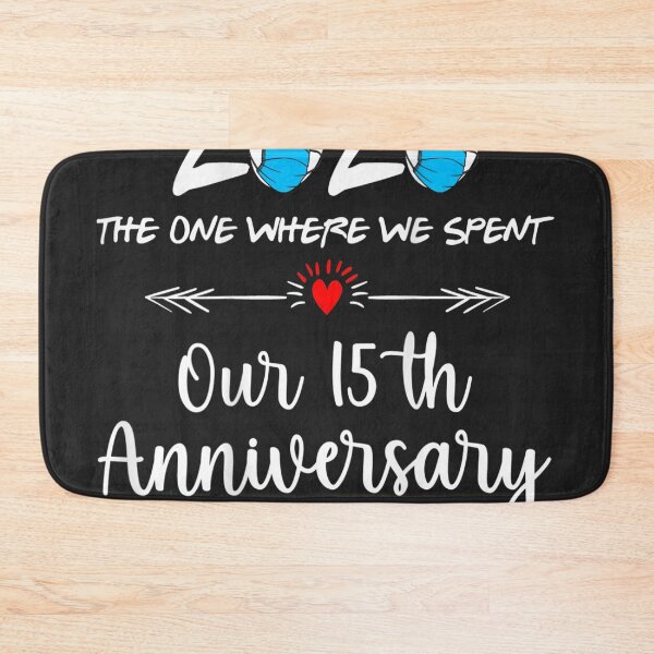 Item preview, 15th Wedding Anniversary Couples Quarantined 2020 Backside designed and sold by palaelica.