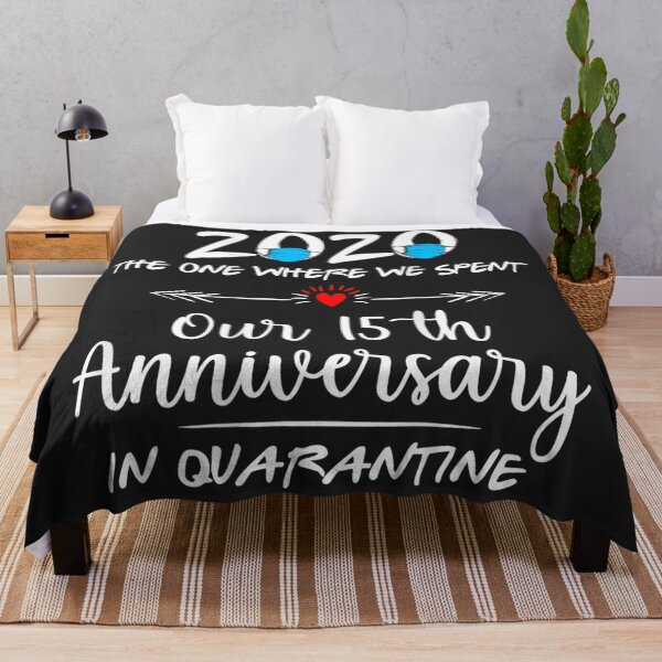 Item preview, 15th Wedding Anniversary Couples Quarantined 2020 Backside designed and sold by palaelica.