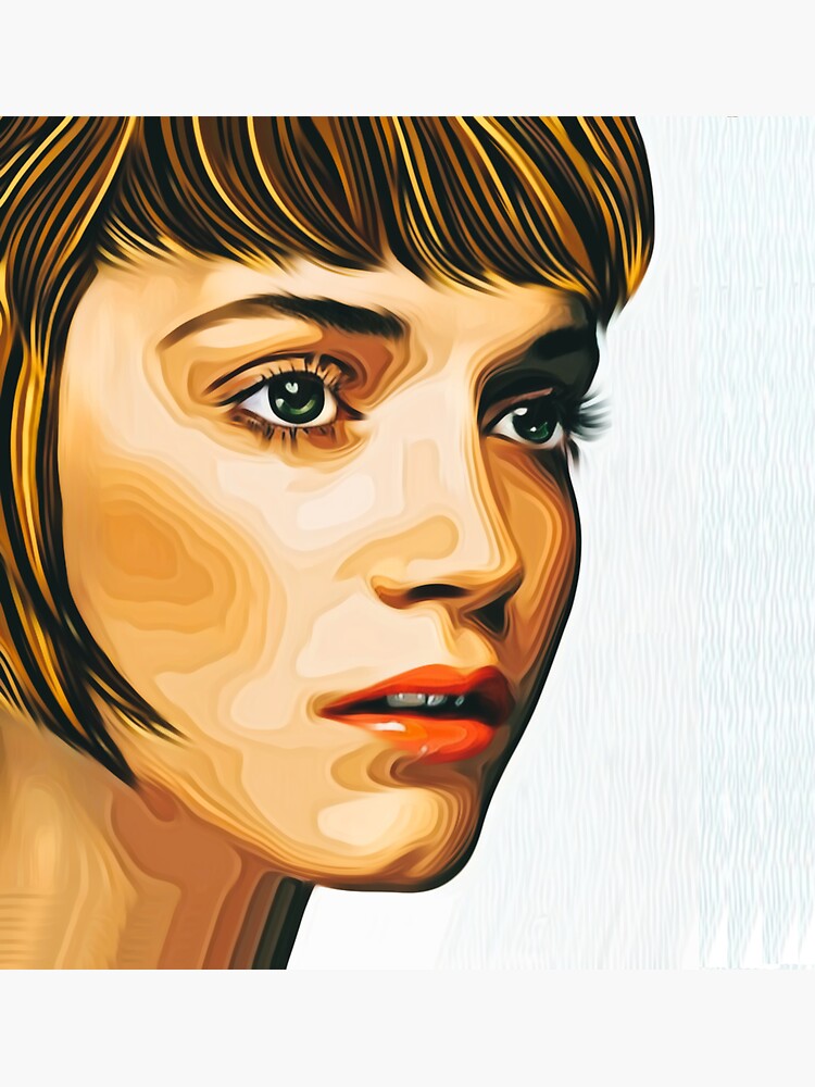 Thumbnail 3 of 3, Sticker, Girl Of Ipanema designed and sold by Vk91art.
