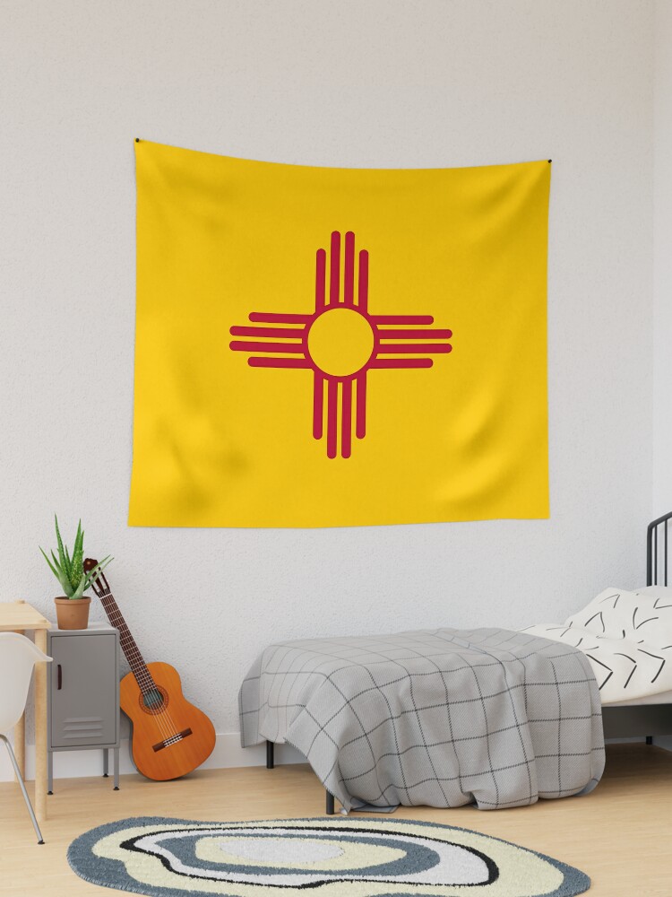 State Flag of New Mexico, USA - Zia Sun Symbol | Tapestry