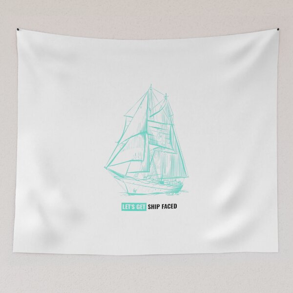 Item preview, Funny Lets Get Ship Faced Design designed and sold by benarik.