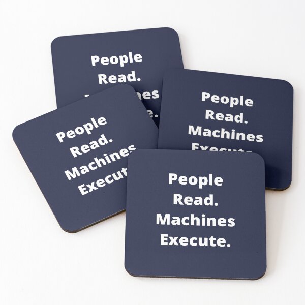 Item preview, People Read, Machines Execute designed and sold by Peace Cyebukayire.