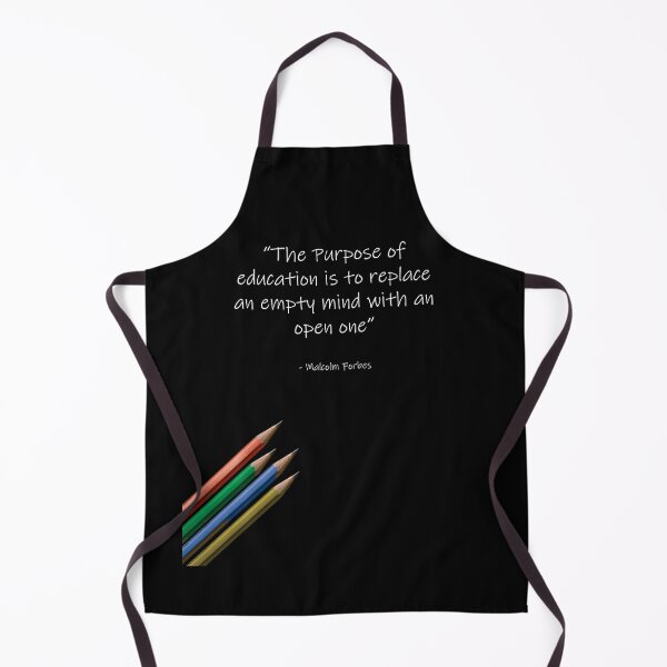 Item preview, The purpose of education is to replace an empty mind with an open one. White Font. designed and sold by Quotations.