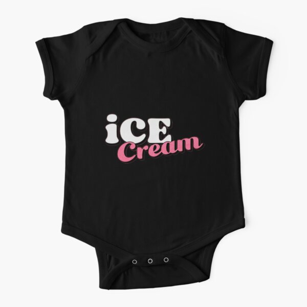 Helado blackpink Body de manga corta para bebé