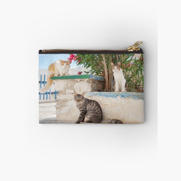 Item preview, Tres gatos posando en un callejón griego designed and sold by Katho Menden.