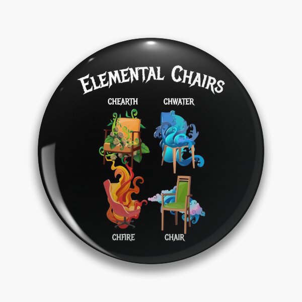 Item preview, Elemental Chairs Chairs Fire Earth designed and sold by MooonTees.