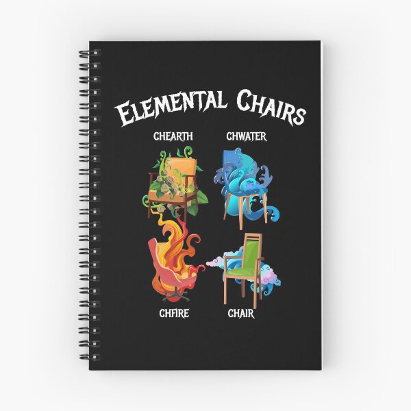 Item preview, Elemental Chairs Chairs Fire Earth designed and sold by MooonTees.