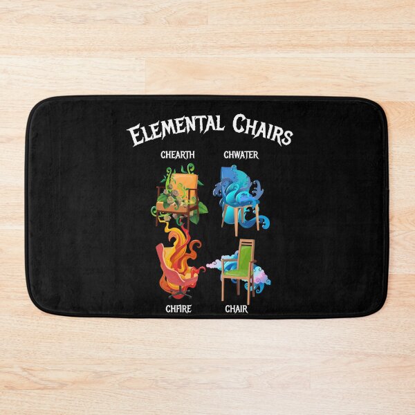 Item preview, Elemental Chairs Chairs Fire Earth designed and sold by MooonTees.