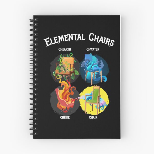 Item preview, Elemental Chairs Chairs Fire Earth designed and sold by MooonTees.