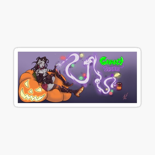 Gnarly Halloween Sticker