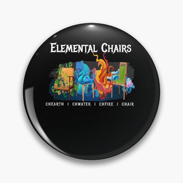 Item preview, Elemental Chairs Chairs Fire Earth designed and sold by MooonTees.